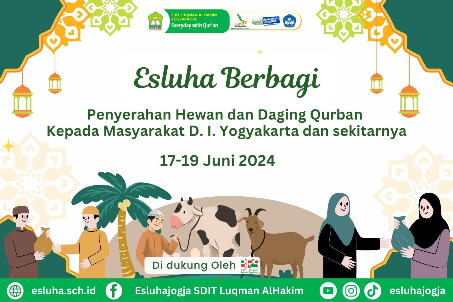 You are currently viewing ESLUHA BERBAGI IDUL ADHA 1445 H: PENYEMBELIHAN DAN PENYALURAN HEWAN QURBAN KEPADA MASYARAKAT