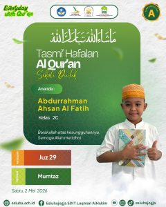 Read more about the article Parade Tasmi’ #6 SDIT Luqman Al Hakim Berlangsung Khidmat dan Penuh Semangat Qur’ani